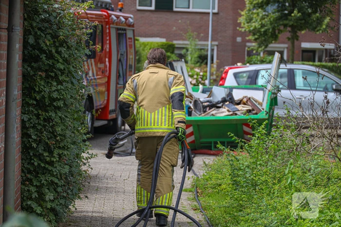 Brand slaat afzuiginstallatie in