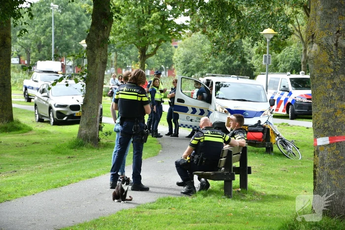 Park afgezet na vondst kleding