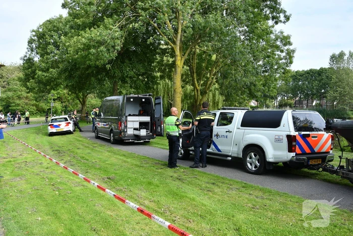 Park afgezet na vondst kleding