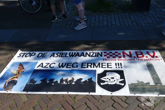 Demonstratie tegen komst asielzoekerscentrum