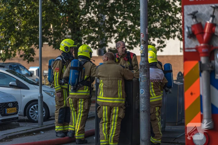 Grote uitslaande brand bij Albert Heijn