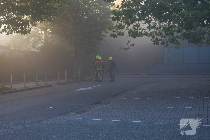 Grote uitslaande brand bij Albert Heijn