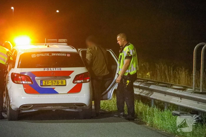 Enorme schade bij aanrijding op snelweg