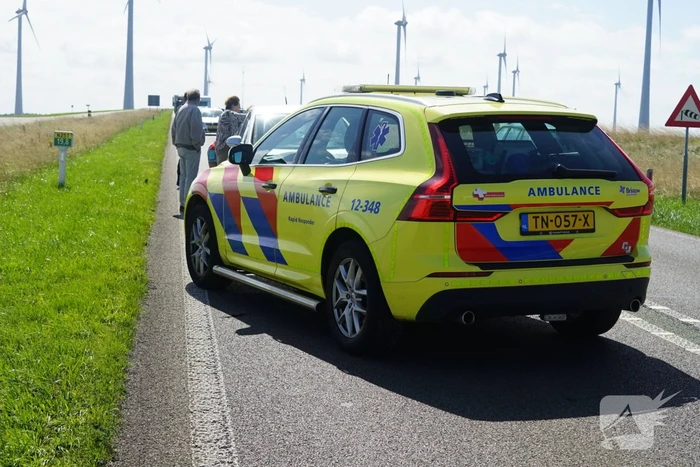 Motorrijder gewond bij botsing met auto