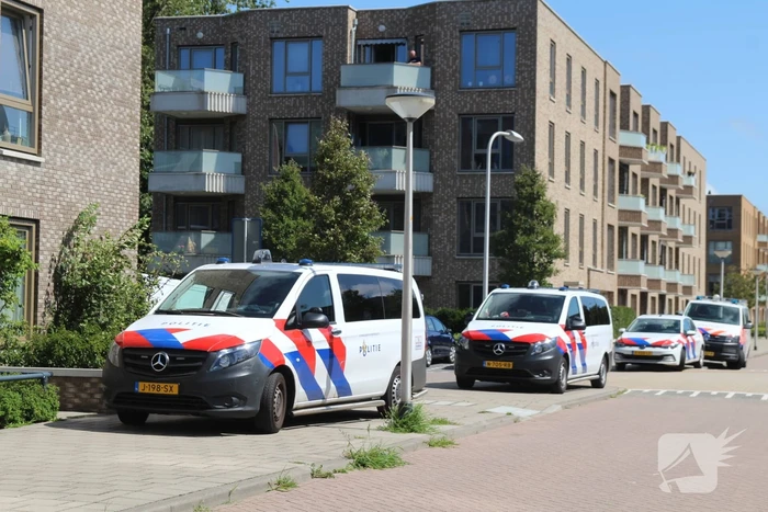 Grote politieinzet in woonwijk