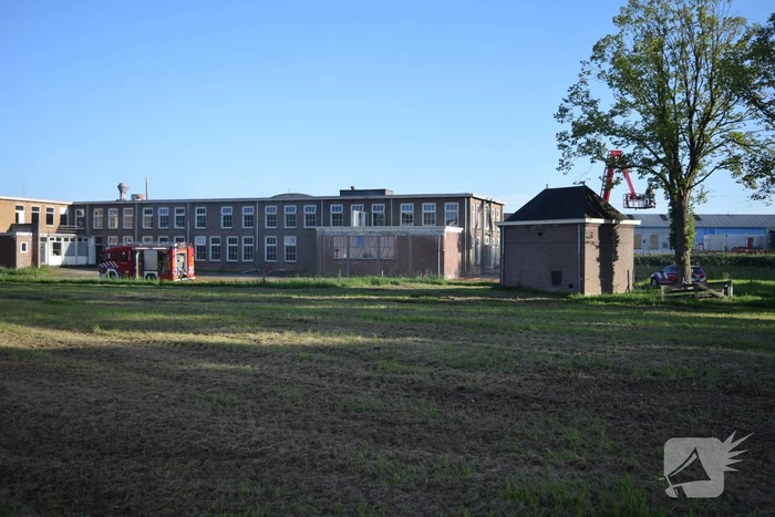 Brand in leegstaand gebouw