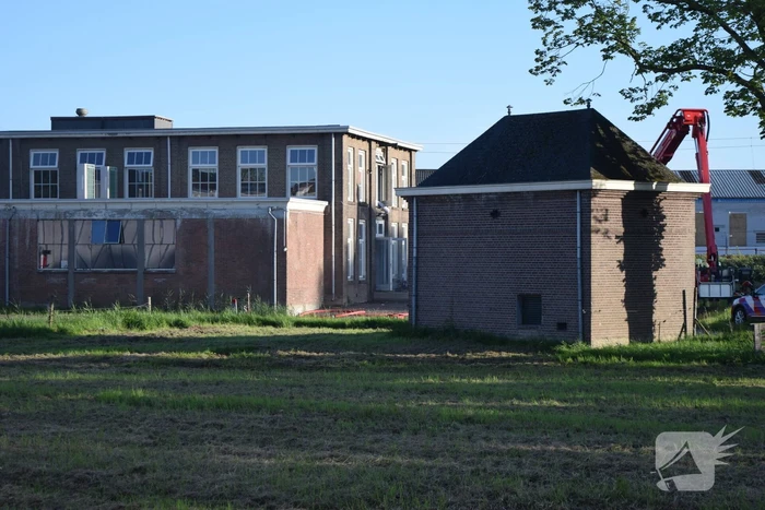 Brand in leegstaand gebouw