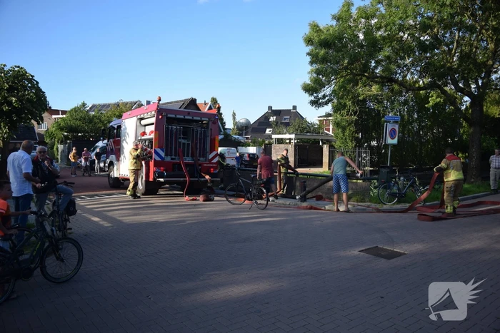 Brand in leegstaand gebouw