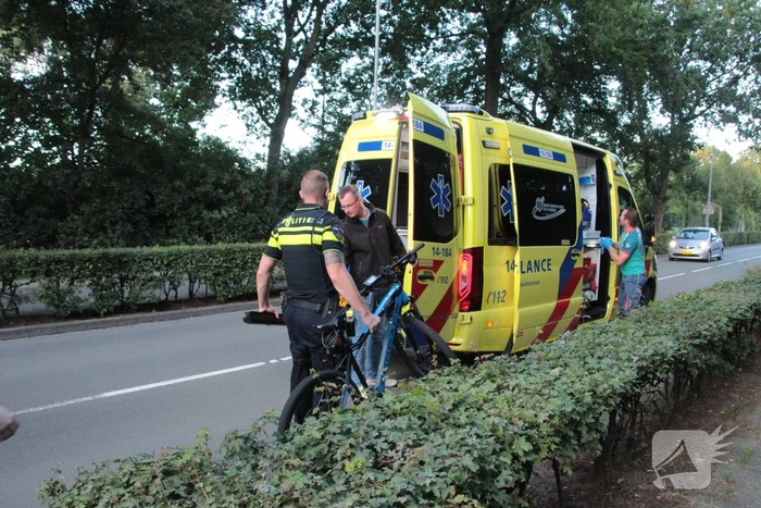Fietser lelijk ten val na eenzijdig ongeval