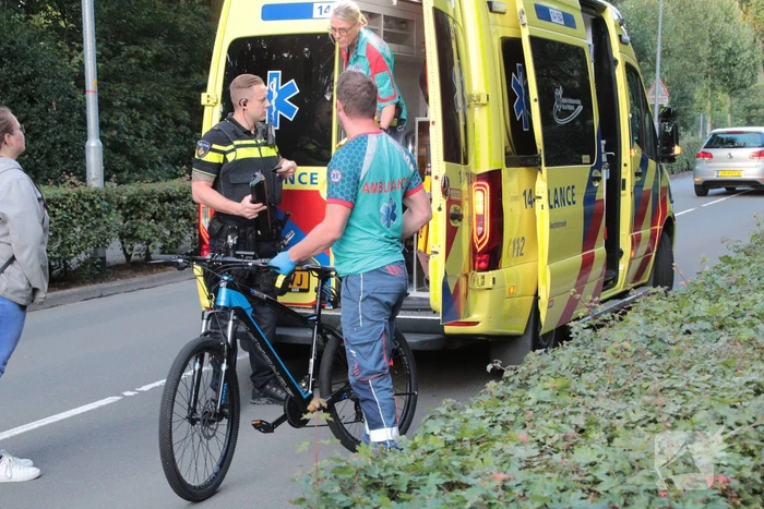 Fietser lelijk ten val na eenzijdig ongeval
