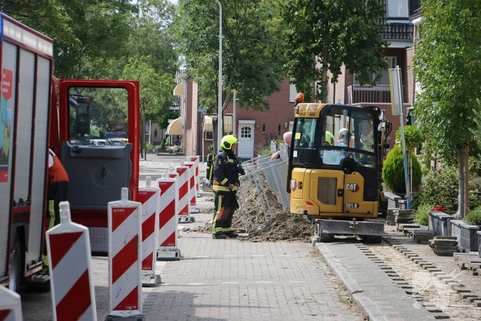 Gaslekkage door aanleg van glasvezel