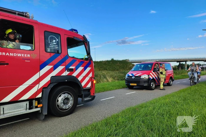 Brandgeur door vastgelopen remmen bij goederenwagon