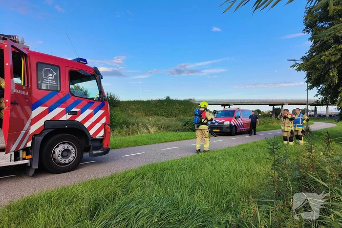 Brandgeur door vastgelopen remmen bij goederenwagon