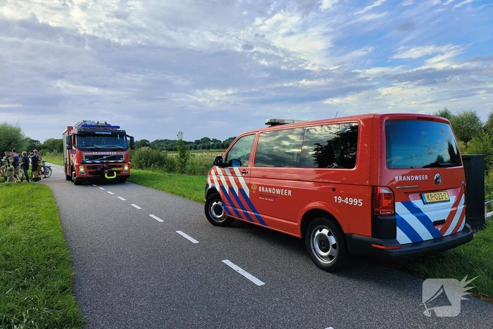 Brandgeur door vastgelopen remmen bij goederenwagon