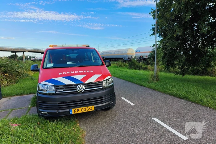 Brandgeur door vastgelopen remmen bij goederenwagon