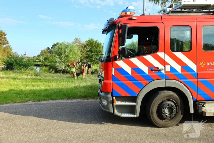 Blauw vat in sloot aangetroffen