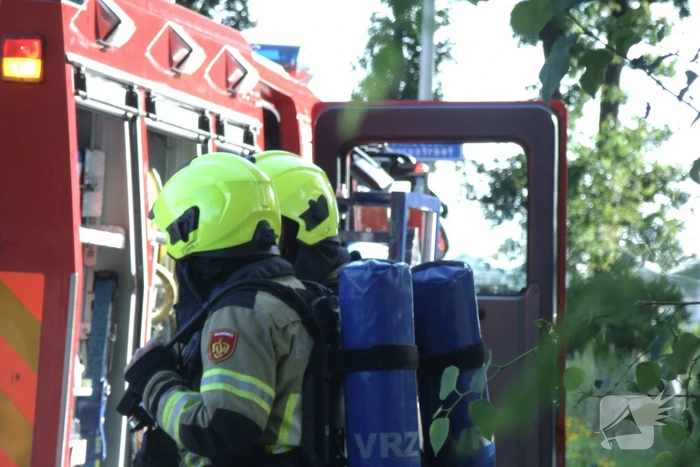 Brand in keuken van bungalow