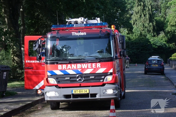 Brand in keuken van bungalow