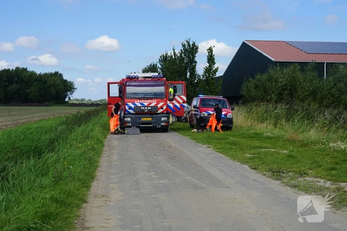 Grote zoekactie na aantreffen step bij pont over water