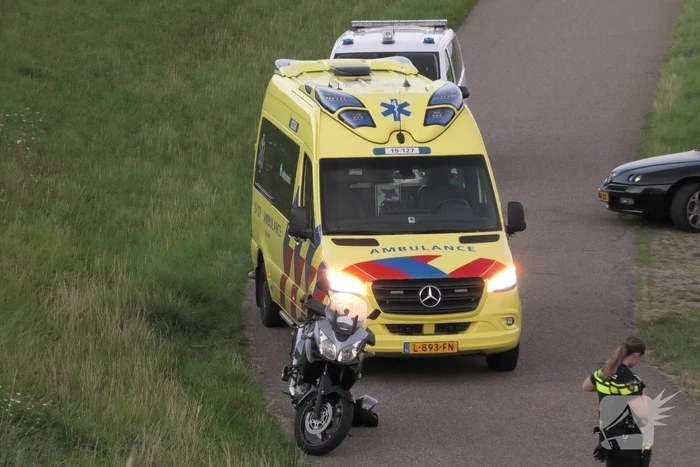 Motorrijder komt ten val
