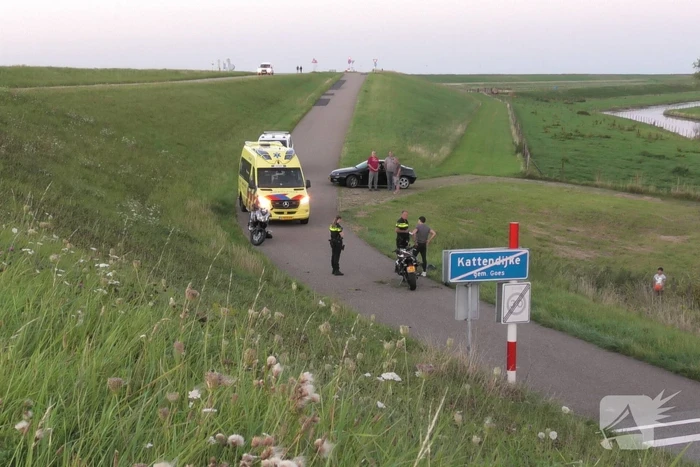 Motorrijder komt ten val