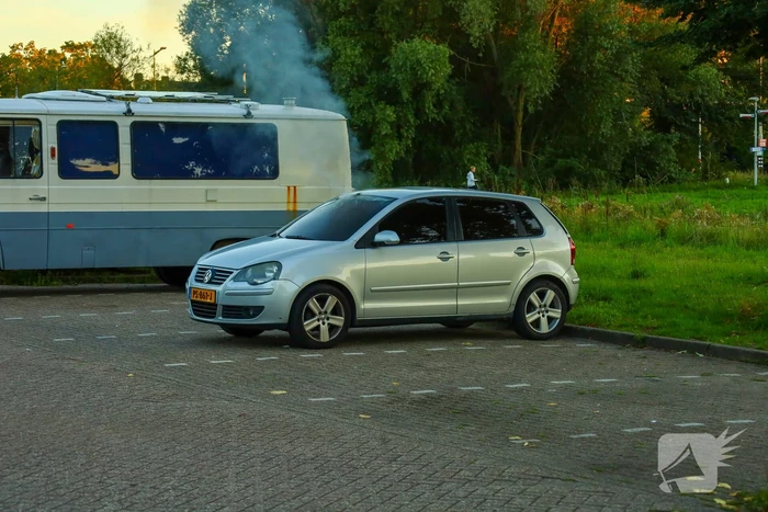 Veel schade aan auto door brand