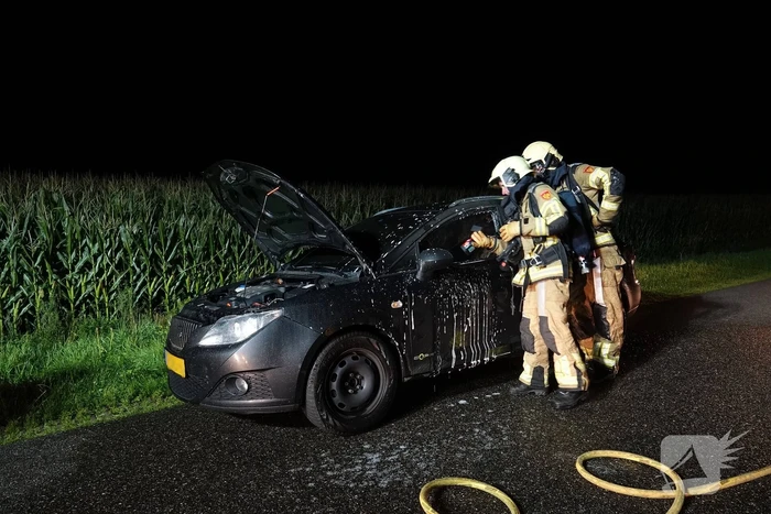 Autobrand snel geblust