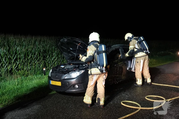 Autobrand snel geblust