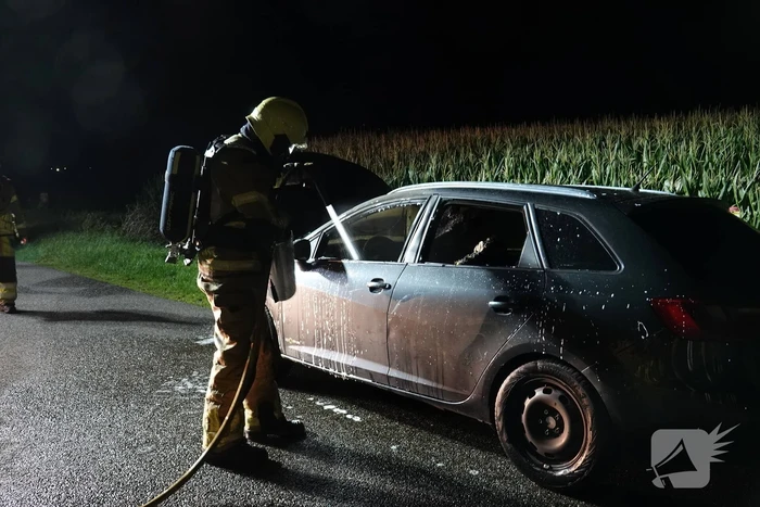 Autobrand snel geblust