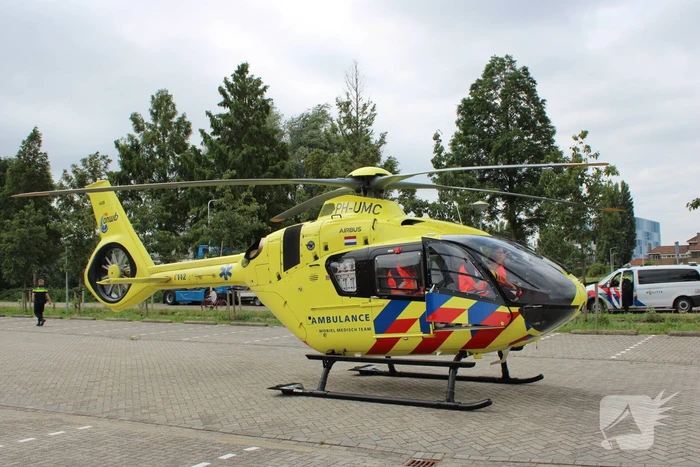 Traumahelikopter landt bij penitentiaire Inrichting