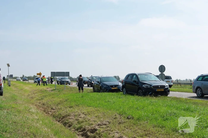 Schade bij kop-staart botsing