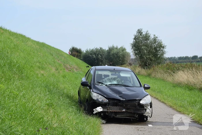 Automobilist raakt met hoge snelheid uit de bocht