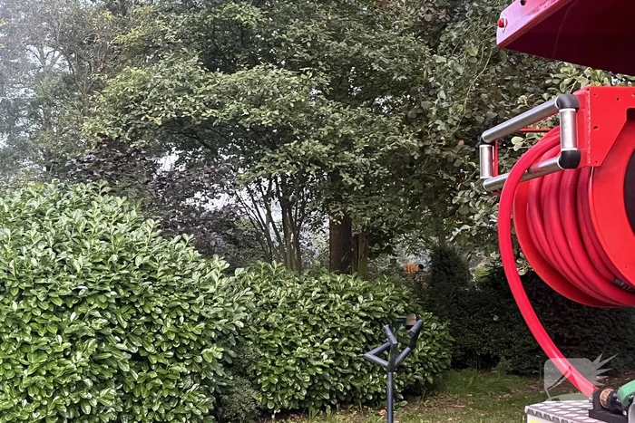 Brand in tuin snel onder controle