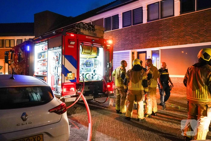Uitslaande brand in een garage