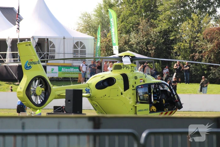Ernstig ongeval met motor en zijspan op evenement