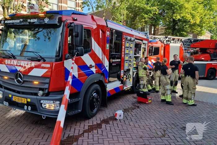 Katten gered bij brand in appartementencomplex