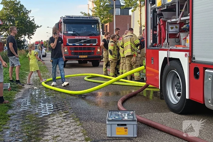 Grote brand bij autogarage