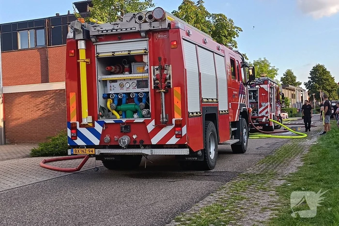 Grote brand bij autogarage