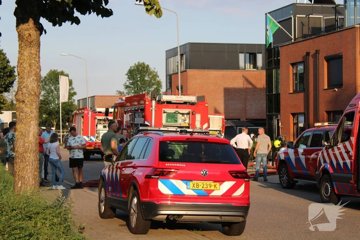 Grote brand bij autogarage