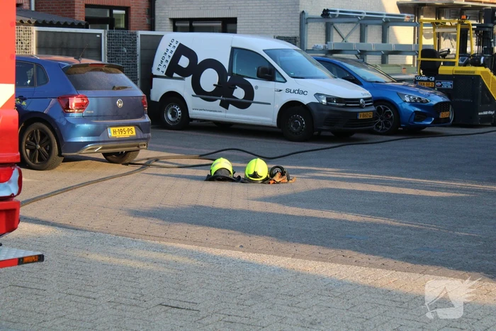 Grote brand bij autogarage