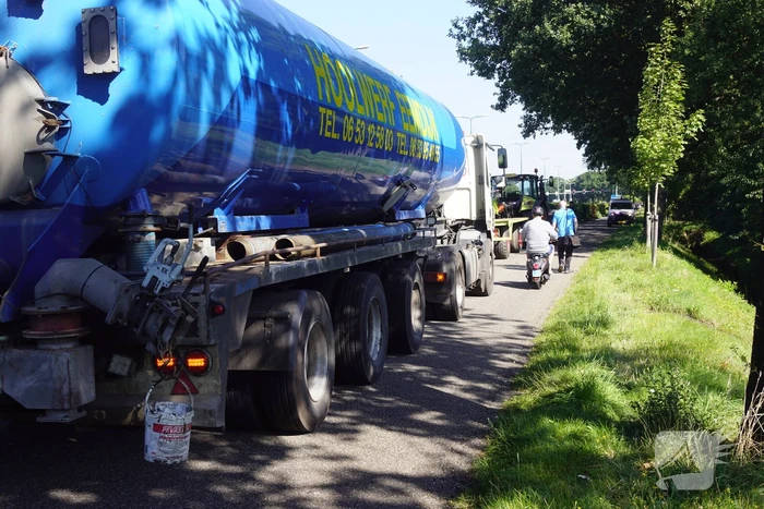 Fietser gewond bij botsing met tractor
