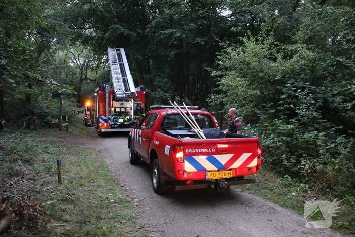 Stuk duin in vlammen opgegaan