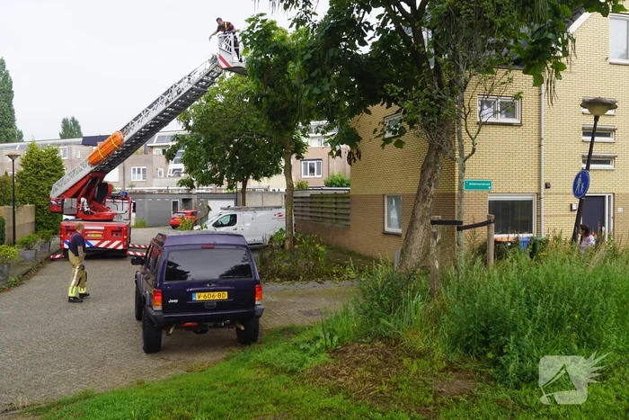 Takken dreigen op parkeerplaats te vallen