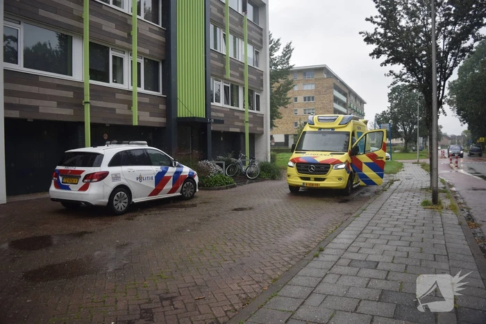 Fietser wijkt uit voor auto en komt ten val