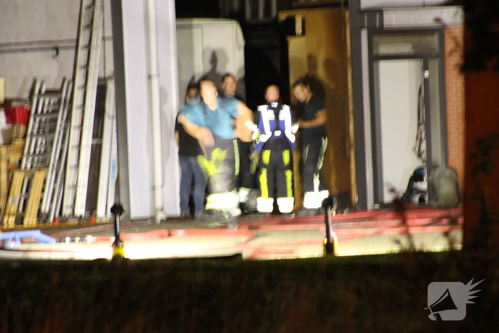 Grote brand in bedrijfspand
