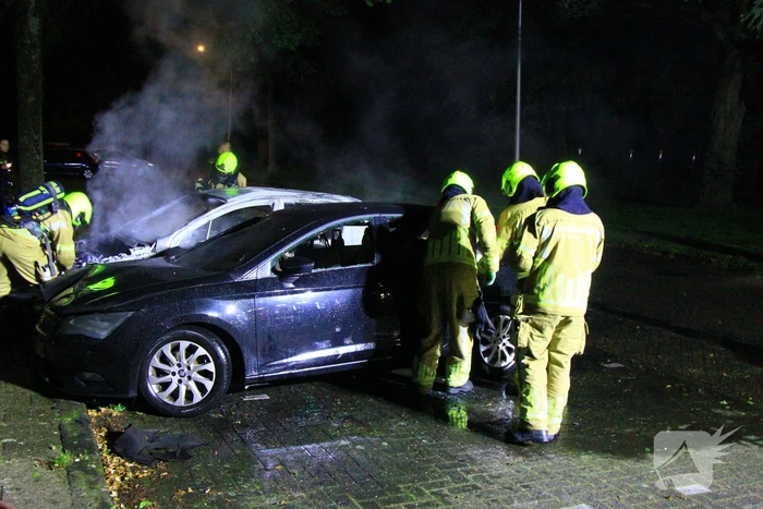 Auto's verwoest door brand