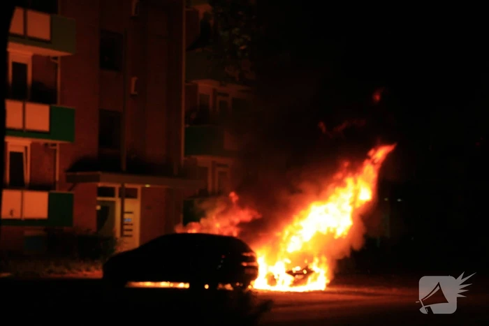Auto's verwoest door brand