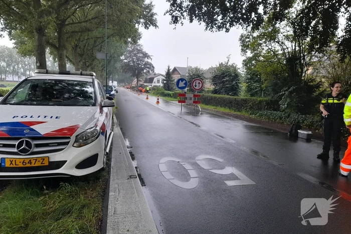 Verkeersregelaar aangereden bij wegwerkzaamheden