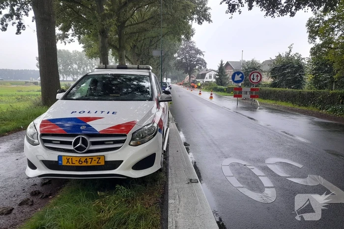 Verkeersregelaar aangereden bij wegwerkzaamheden
