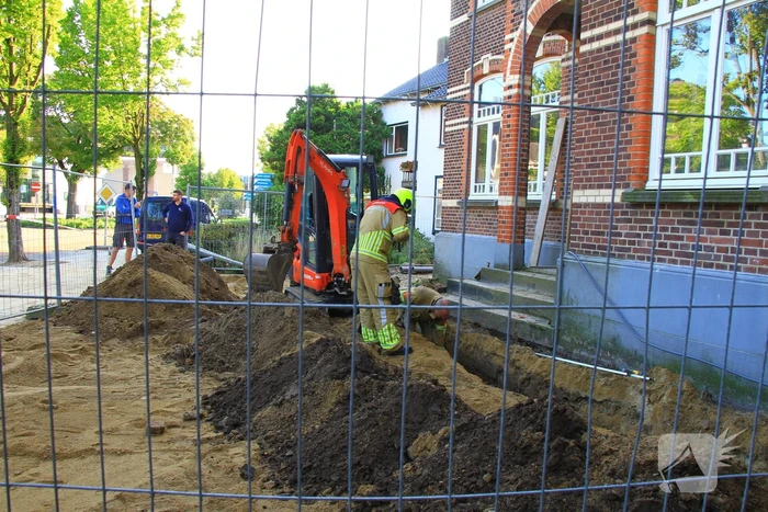 Gaslekkage tijdens werkzaamheden aan woning